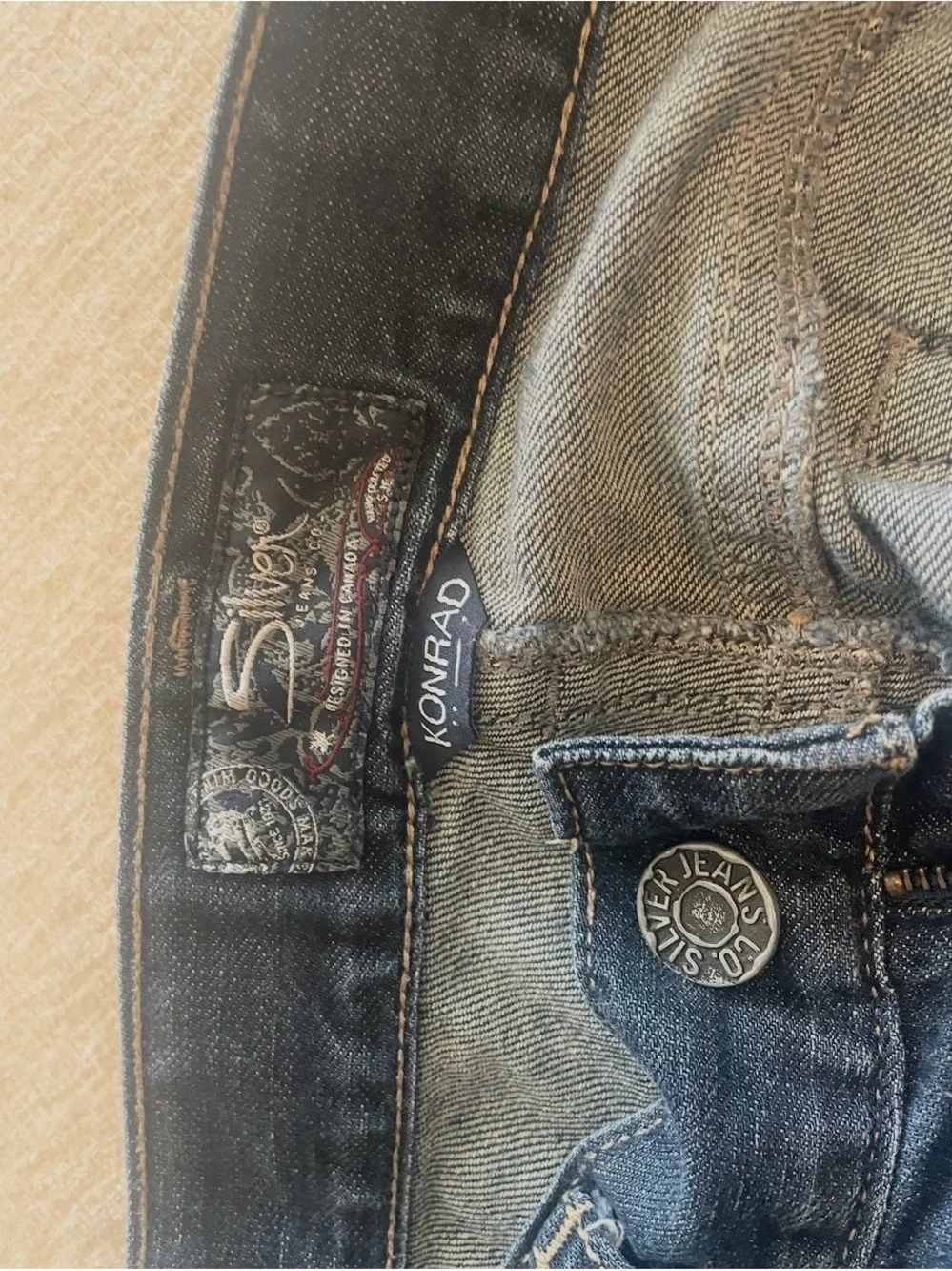 True Religion/Silver Men's Jeans Trio +1 in Dark Blue, Medium Blue & Light Blue